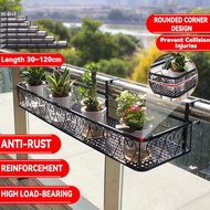 Plant Rack Iron Art Flower Rack Balcony Railing Plant Stand Hang Flower Stand Hanging Pot Stand