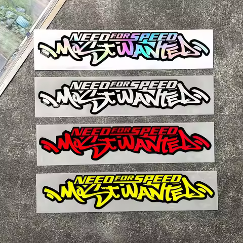 "Need for Speed" Vinyl Car Decal - Waterproof, Scratch-Cover Sticker for Windows & Rear Bumper, Mult