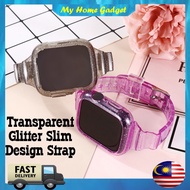 Glitter Transparent Color Design & Slim with Case For iWatch Series SE3 / SE 2 / 6 / SE / 5 / 4 / 3 