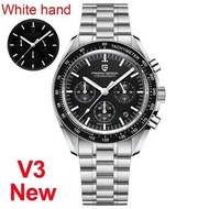 ☑️PAGANI黑面超霸系列鋼帶計時功能手錶石英機芯