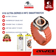 Awei Smart Watch H16 Ultra Series 8 NFC Smartwatch Men Women Bluetooth Call Waterproof Wireless Char