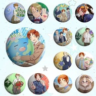 Anime H-Hetalia World Stars Badges Tinplate Soft Button Pin Brooch Metal Badge Custom Jewelry Access