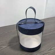Ins Phong Cách Thùng Tròn PVC Hộp Quà Tặng Đồ Ăn Nhẹ Cưới Ủng Hộ Kẹo Bao Bì Lễ Kỷ Niệm Vui Vẻ Túi Dâ
