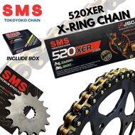 Kawasaki ER6 ER-6 ER 6 RK SMS 520 KRO2 Rivet Black Gold Chain Front 15T REAR 42T43T44T45T46T Rantai 