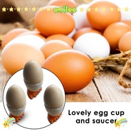 EMILEE 1/2/4Pcs Kitchen Supplies Boiled Creative Opener Eggs Container