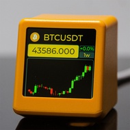 GeekMagic Weather Clock WiFi Stock Exchange Rate BitCoin Encrypted Currency Price Tracking Display