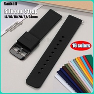 14-24mm Silicone Watch Strap Universal Quick Release Rubber Watch Band Women Men Sport Diving Bracel