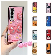Aesthetic 3D Elegant Casing Z Fold 6 5 4 3 Classic for Samsung Galaxy Z Fold6 Z Fold5 Fold4 Fold3 Pr
