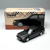 Tarmac Works TW 1: 64 Mercedes-Benz 190E Blue Black Alloy Car Model Collection Ornaments