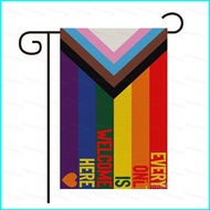 Rainbow flags LGBT Colorful triangle Courtyard Garden flag Gay Pride Parade double-sided flag