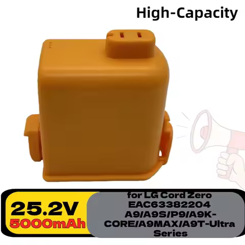 5000mAh High-Capacity 25.2V Lithium Ion Battery – for LG Cord Zero EAC63382204 A9/A9S/P9/A9K-PRO/A9N