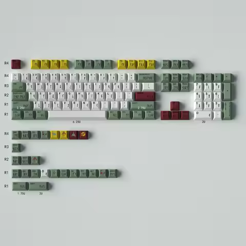 Cherry Profile Clones BOBA FETT PBT Material 23/129 Keycaps Large Set DYE-SUB Personalized Keycaps F