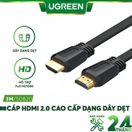 Hdmi 2.0 cable supports 2k, 3D Full HD1080 flat wire in black 1.5-5m long UGREEN ED015