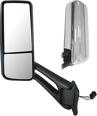 HIGHTO Door Mirror fit Truck Peterbilt 579, Assembly ‎Driver Side Chrome Door Mirror fit Truck Peter