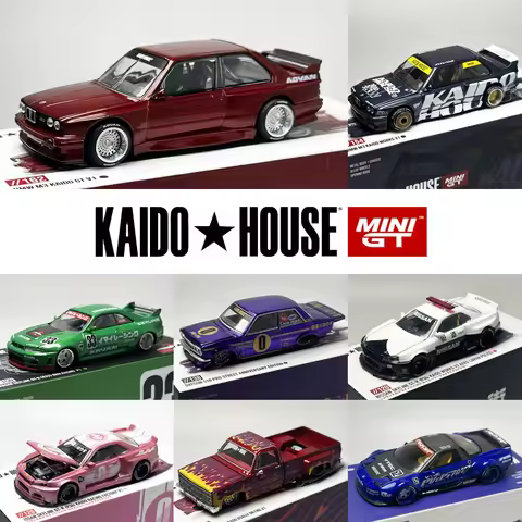 MINIGT Kaido House M3 E30 089 129 R34 R33 NSX EF 126 108 alloy car model 162 094 110 121 062 137 144