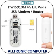 D-Link DWR-910M 4G LTE Wi-Fi Modem/ Router Dlink Sim Card USB Router 3YRS Warranty