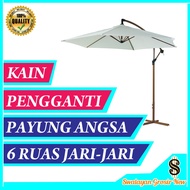 Kain Pengganti Payung Taman 6 Ruas Jari-Jari Tiang Gantung Cafe Pantai Waterproof Bisa Ace Hardware