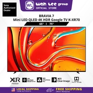 Sony BRAVIA 7 65" 75" Inch K-XR70 TV Mini LED QLED XR Processor 4K Ultra HD 120Hz Smart TV (Google T