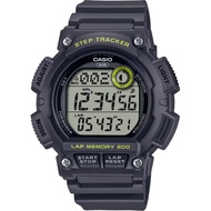 [𝐏𝐎𝐖𝐄𝐑𝐌𝐀𝐓𝐈𝐂]Casio WS-2100H-8A WS-2100H Sports Step Tracker Black Resin Band Watch for Men