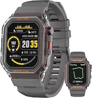 SGJIK Military Smart Watches Built-in GPS, 100+ Sport Modes for Men with, Smartwatch for Android Pho