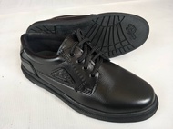 Men Black PVC Leather Shoes Kasut PVC Hitam Lelaki #9670(Black)