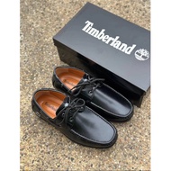 [READY STOCKS] TIMBERLAND LOAFER LEATHER TOP BLACK NEW