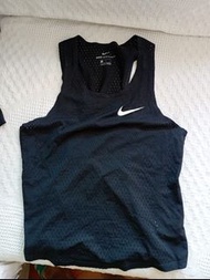 Nike aeroswift 黑色 black 男 men 背心 dri fit singlet 運動衫 球衣 tennis running marathon 跑步三項鐵人 馬拉松