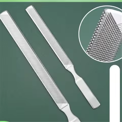 Nail file grinds stainless steel thick hard toenails, and nail file grinds nail clippers, nail tools