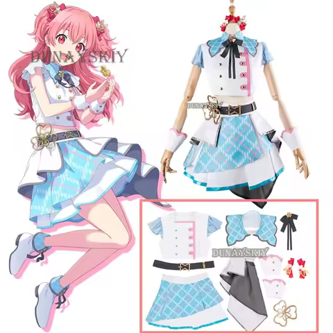 Project Sekai Cosplay MMJ MORE JUMP Momoi Airi Cosplay Costume Wig Shoes Uniform Cosplay Stage Costu
