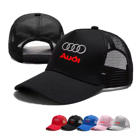 Leisure Car Logo Cap Cotton Breathable Adjustable Baseball Hat for Audi A4 B5 B6 B7 B8 B9 A3 8P 8V 8