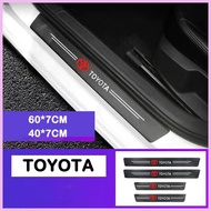 ❖ ✔ ✯ 【TOYOTA】Toyota TRD Carbon fiber car door sticker Suitable Protector for RUSH/WIGO/INNOVA/Caly
