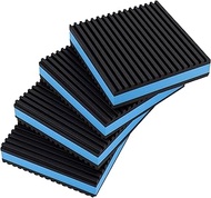 Heavy Duty Anti Vibration Pads - 3DSKY Mechanical Vibration Damping Pads 4"x 4" x 7/8" EVA Sound Iso