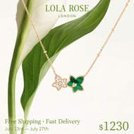[Tangwei Same Style] Lola Rose Lola Rose Ivy Double Leaf Necklace Women's Green Birthday Gift 10DM