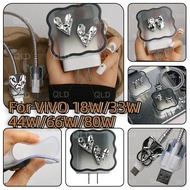 Love bow For Charger Protector vivo33w V27e charger case vivo 66w for V8073L0A0 80W charger cover 44