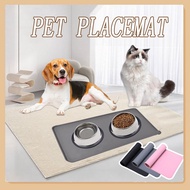 Pet Mat Silicone Waterproof Feeding Pad for Dogs Cats Easy To Wash Non Slip Pet Food Mat
