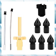 [G V W E] Hotend Kit forIR3 V2 Hardened Steel Nozzles NTC100k Thermistor Heating Tube Throat Heater 