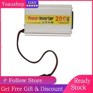 Yoaushop Power Inverter 200W DC 12V To AC 220V Safe Car Converter With USB Port NEW