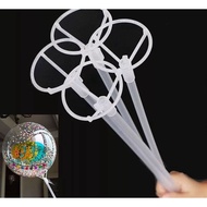 4 PVC balloon sticks + PVC cup stick PVC balloon sticks