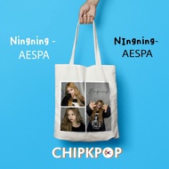 [NING AESPA PACKAGE SET] I CHEAP AESTHETIC NINGNING TOTEBAG I AESPA TOTEBAG I CHEAP AESPA BAG I AESP