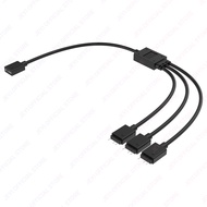 JEYI 1 to 3 ARGB Splitter Cable 5V 3Pin Addressable RGB Extension Cable with 3 Pin Female Connector