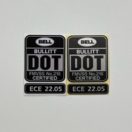 Bell Bullitt DOT FMVSS ECE 22.05 Certified Original Design Helmet Sticker