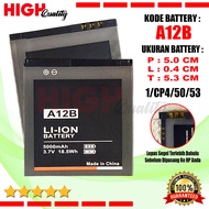 Baterai Battery HighQuality Evercoss cross A12B / A5P / A35B / A53B / A53P / A5P Batre Hp Jadul
