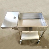 Mobile Restaurant Commercial Seasoning Rack Seasoning Cart Trolley Hotel Stainless Steel Car Seasoni