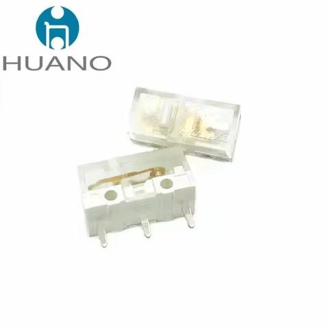 1Pcs New HUANO V2 Transparent White Switch 100 million times button Switches Compatible D2FC-F-7N D2