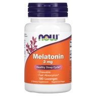 NOW Foods, Melatonin, 3 mg, 180 Lozenges