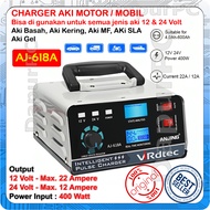 Charger Aki AJ-618A 12V 30 Ampere - 24V 15 Ampere Mobil Motor