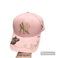 TOPI BASEBAL CAP NEWYORK MAJOR LEAGUE SPORT MLB | Topi Terbaru NY Bee  Flowers High Quality Bordir