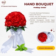 Hand Buket Gypshophila Babybearth  - Buket Bunga Tangan Pengantin - Hand Bouquet - Bunga Babybearth