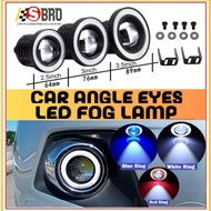 Fog Lamp Angle Eyes Angel Eye Lens Ring LED Fog Lamp Projector LED Light Lamp  - White/Blue/Red