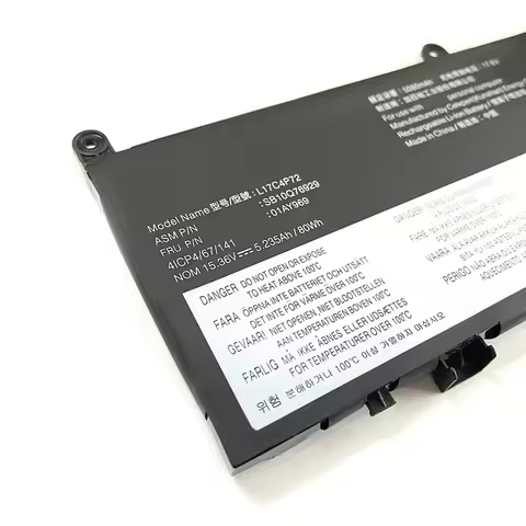 L17C4P72 15.36V 5080mAh Laptop Battery For Lenovo ThinkPad X1 Extreme Gen 1 Gen 2 Extreme 2019 P1 1s